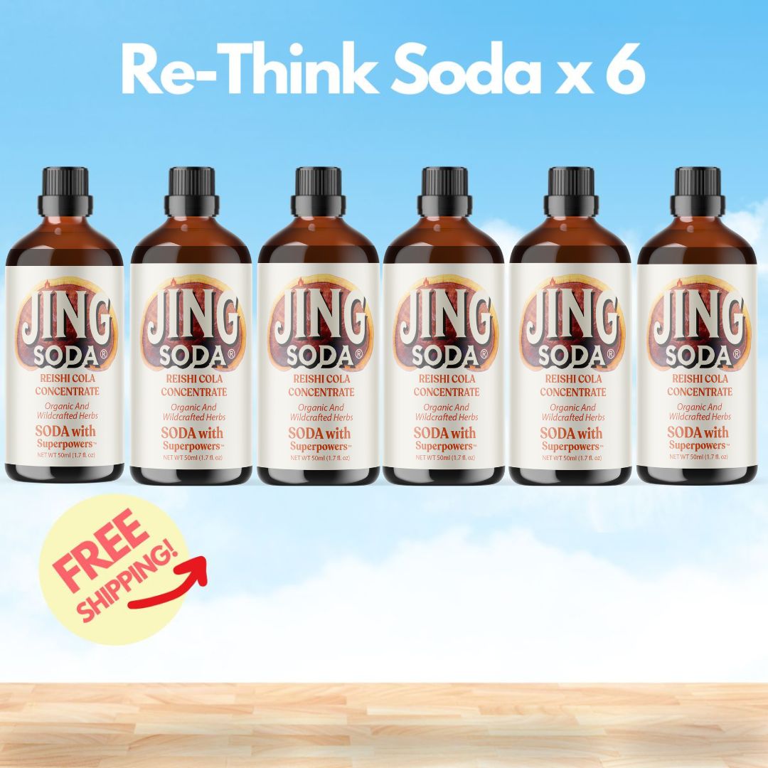 Jing Soda® Reishi Cola, 50mL (6 Pack)