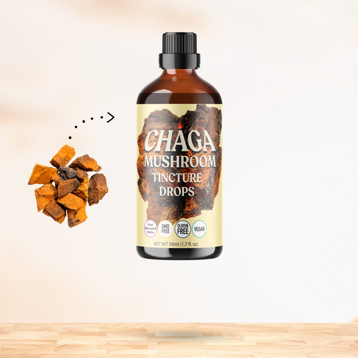 Chaga Extract Tincture Drops