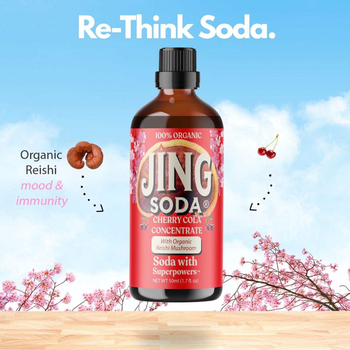 Jing Soda® Organic Cherry Cola