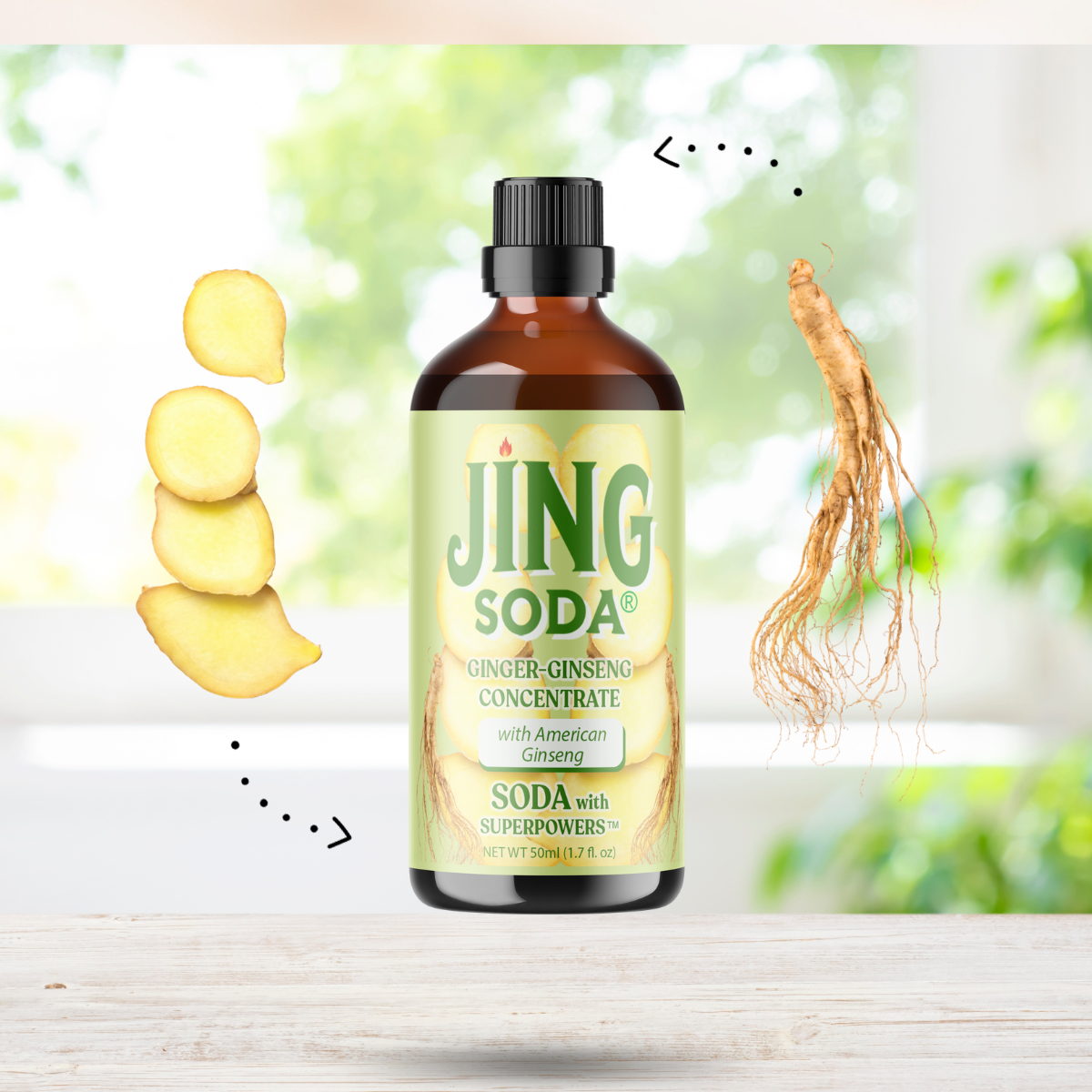 NEW! Jing Soda® Ginger Ginseng