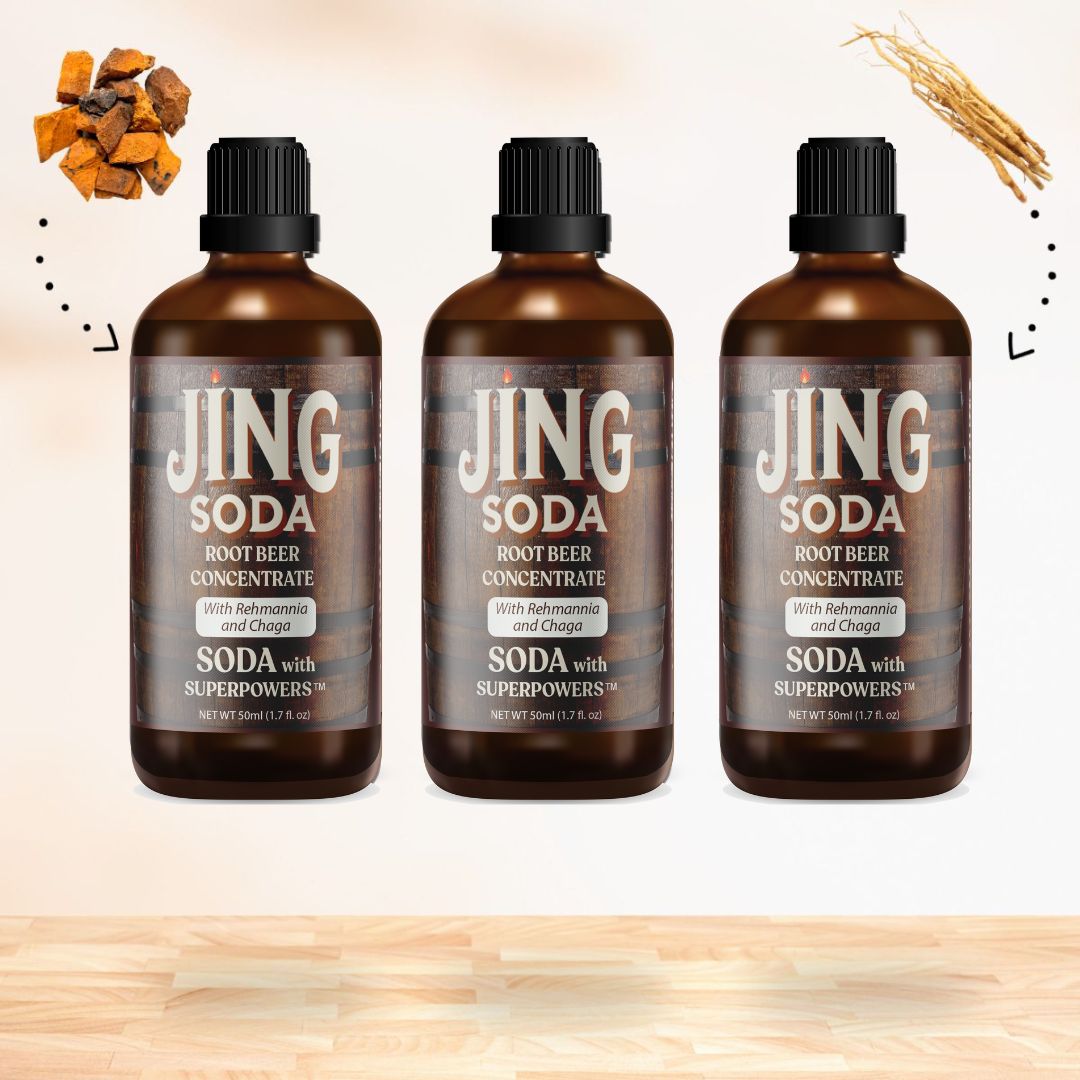 Jing Soda® Root Beer, 50mL (3 Pack)
