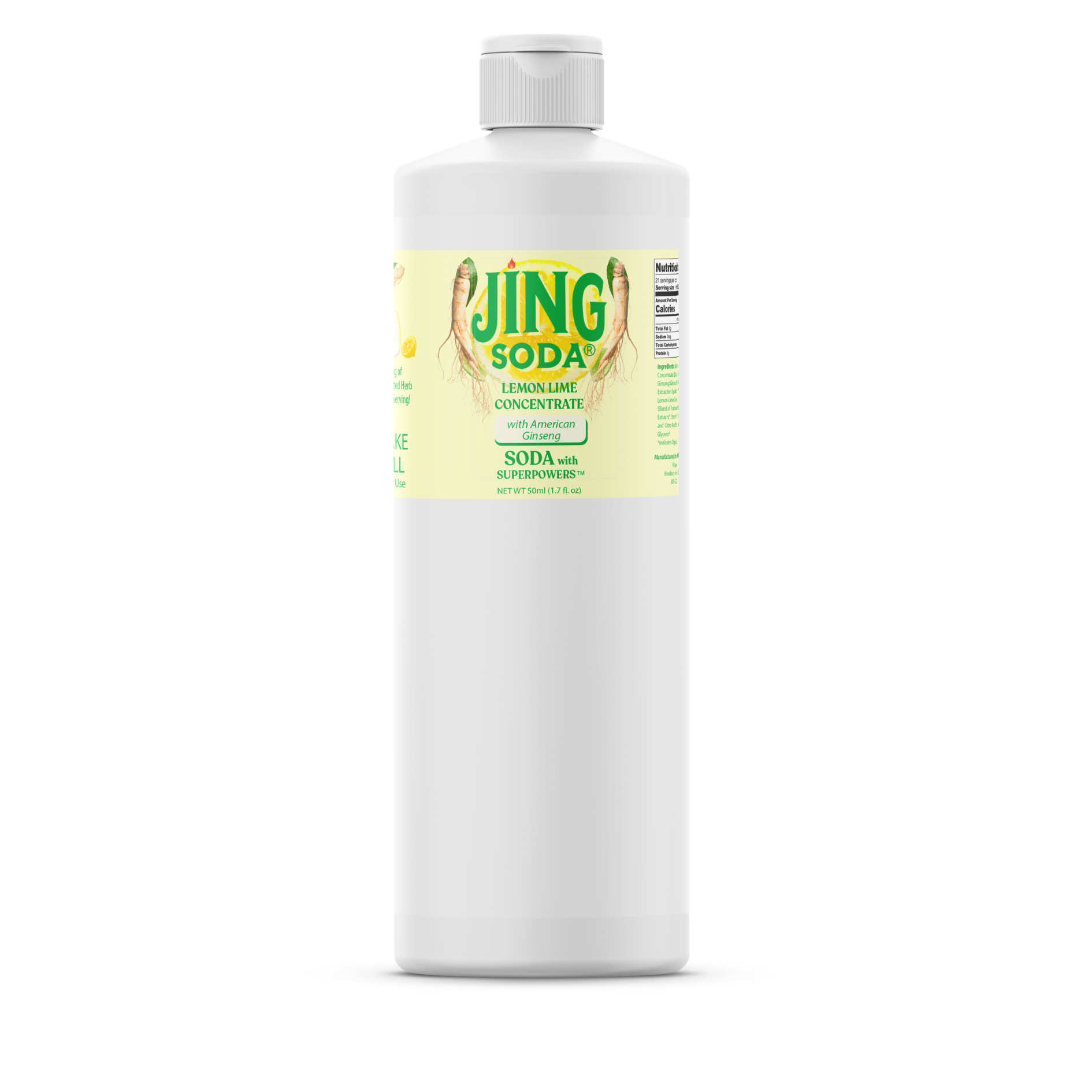 Jing Soda® Lemon Lime, 32oz