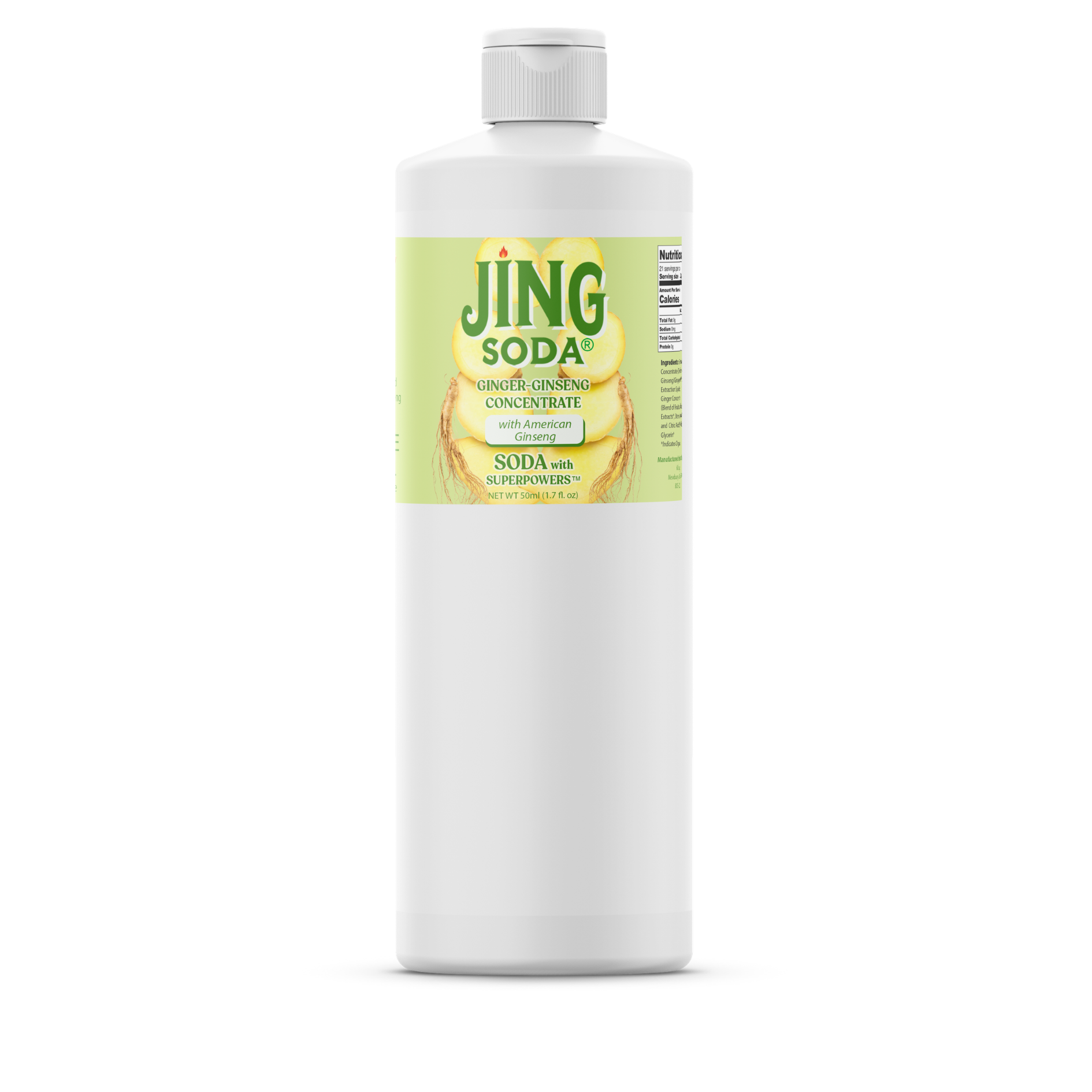 NEW! Jing Soda® Ginger Ginseng, 32oz